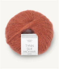 3535 Lys Kobberbrun Tynn Silk Mohair