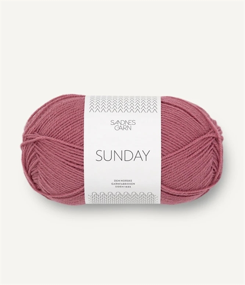 4343 Bringebærsorbet Sunday, Merino uld