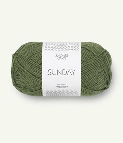 9062 Olivengrønn Sunday, Merino uld