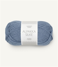 6052 Jeansblå, Alpakka Silke