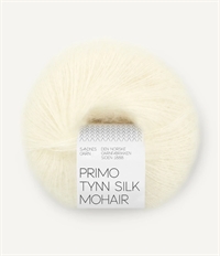 1012  Natural White, PRIMO TYNN SILK MOHAIR fra Sandnes Garn
