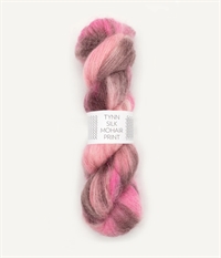 4700 Pink Berries, Tynn Silk Mohair Print