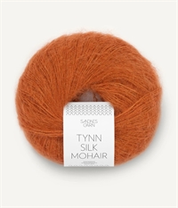 2745 Cognac, Tynn Silk Mohair