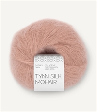 3511 Pudder Rosa, Tynn Silk Mohair