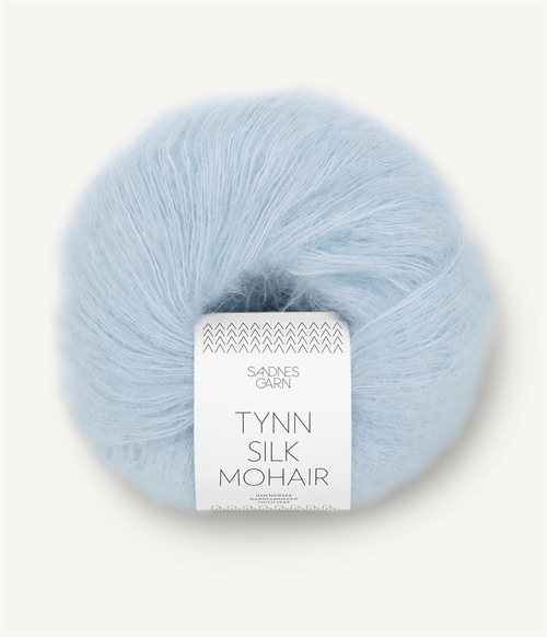 6012 Lys Blå Tynn Silk Mohair