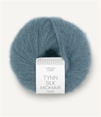 6552, Isblå Tynn Silk Mohair