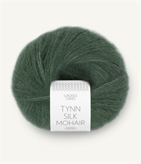 8581 Dyp Skoggrøn Tynn Silk Mohair