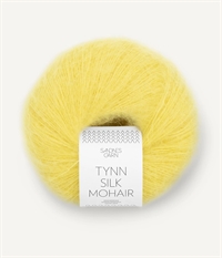 9004 Lemon, Tynn Silk Mohair