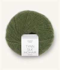 9062 Olivengrøn, Tynn Silk Mohair