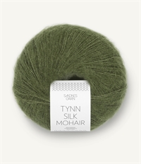 9062 Olivengrøn, Tynn Silk Mohair