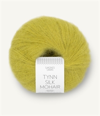 9825 Sunny Lime, Tynn Silk Mohair