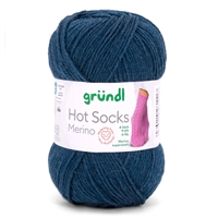 21 Midnatsblå, HOT SOCKS MERINO