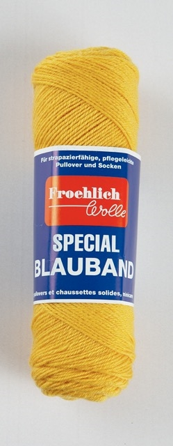0058 Gul, Blauband fra Froehlich Wolle