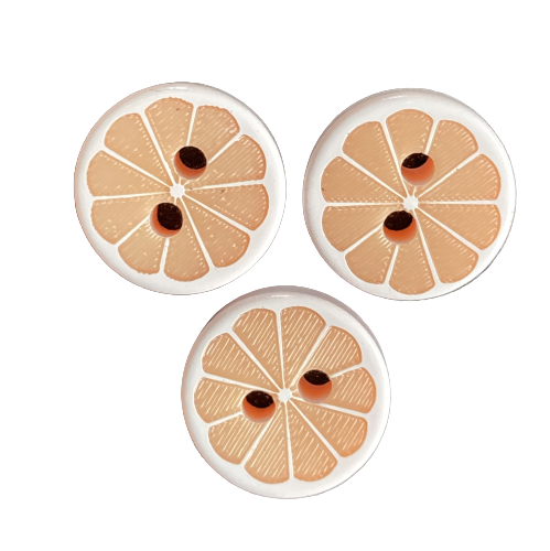 11 mm Knap, Orange Citrus