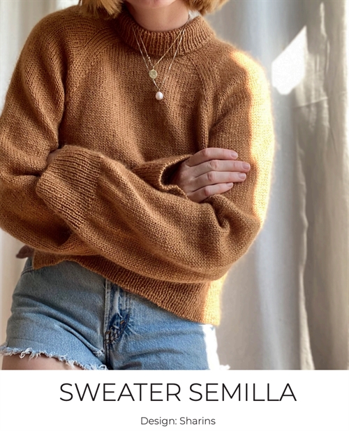 1475 Raglansweater med snonings indtagninger